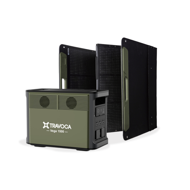 Travoca Off Grid Power kit bundle product image with white background