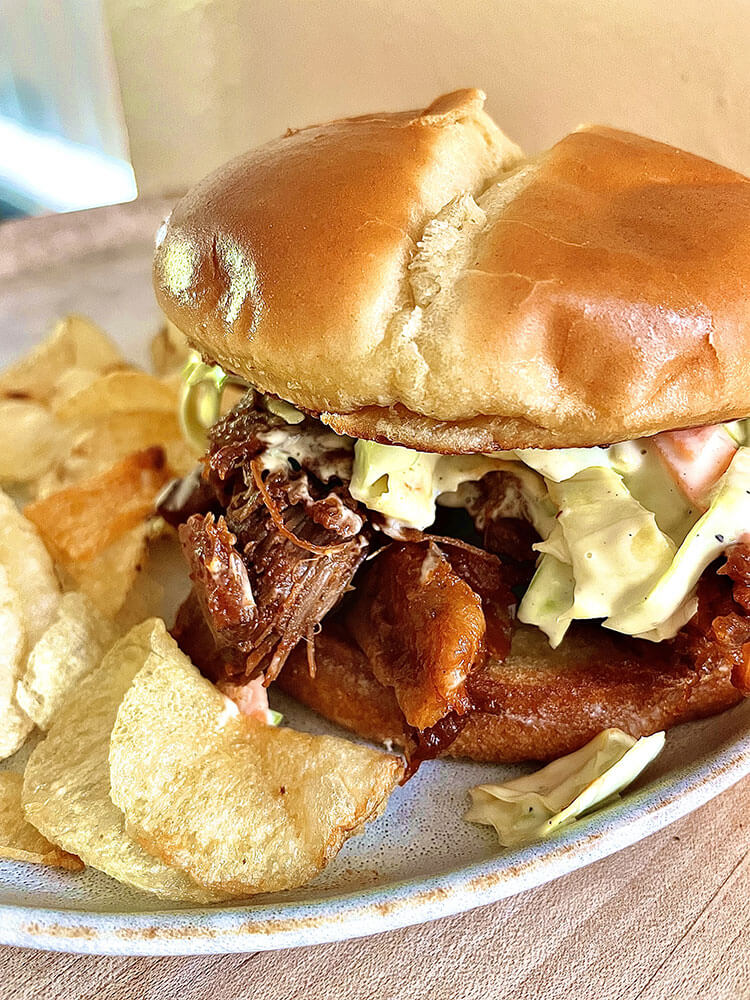 Wild Pulled Pork Sandwich