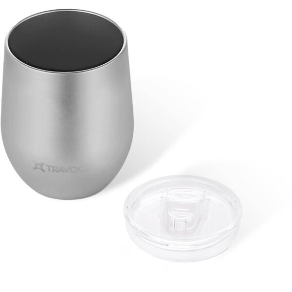 Gemma Titanium Wine Glass with Lid